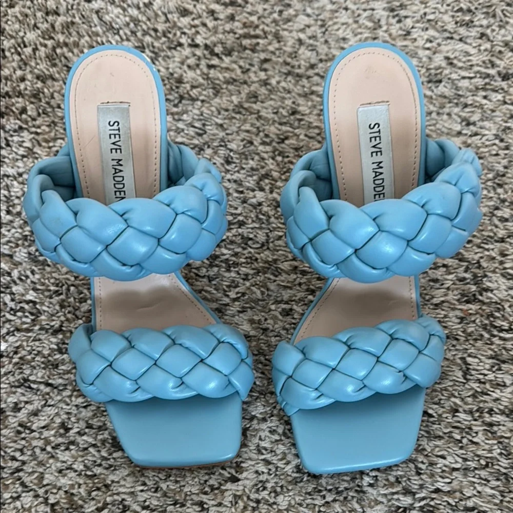 Steve Madden - Blue Braided Sandals - Picture 3 of 8